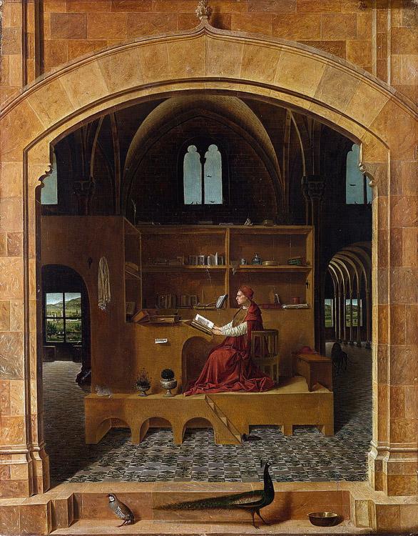 Antonello da Messina St Jerome in His Study (mk08) Germany oil painting art